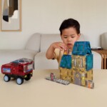 Cleverclixx Fire Rescue Pack Intense – 39 Piece Magnetic Building Set with Printed Fire Rescue Tiles for Kids - view 5