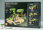 4-in-1 Models STEM Coding Military Kit for Kids (Ages 5+), 200 Pieces Educational Building Set. Ideal Toy Gift for Boys & Gir