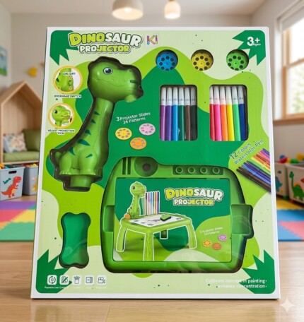 Kids Smart Dinosaur Projector Painting Table – All-in-One Art & Craft Activity Board Set for Toddlers Boys Girls - view 2