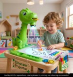 Kids Smart Dinosaur Projector Painting Table – All-in-One Art & Craft Activity Board Set for Toddlers Boys Girls - view 3