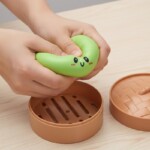 1pc Cute Steamed Bun Squishy Toy – Slow Rising Sensory Fidget Toy, Random Color. - view 5