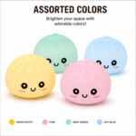 Cute Kawaii Dumpling Night Light – Warm LED Desk Lamp, Tap On/Off, Durable Accent Light for Bedroom, Nightstand and Office De