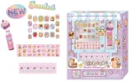 Hot Focus Beauty Wonderland Kids Beauty Set – Lip Balm, 20 Press-On Nails, Nail Stickers and Face Gems for Girls, Ages 5+ – M