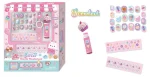 Hot Focus Beauty Wonderland Kids Beauty Set – Lip Balm, 20 Press-On Nails, Nail Stickers and Face Gems for Girls, Ages 5+ – M