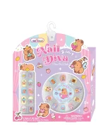 Hot Focus Nail Diva 2-in-1 3D Press-On Nails Set for Girls – Two Sets with Cute Cartoon Designs, Ages 5+ - view 6
