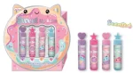 Hot Focus Sweet Lip Balm Set – Four Flavoured Lip Balms in Grape, Strawberry, Peach and Mint with Glitter Caps for Kids, Ages