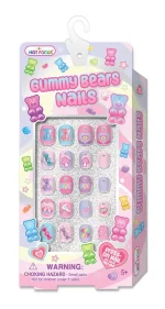 Hot Focus Gummy Bear Nails – 24 3D Press-On Nails with Candy and HUG Designs for Girls, Ages 5+ - view 9