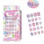 Hot Focus Gummy Bear Nails – 24 3D Press-On Nails with Candy and HUG Designs for Girls, Ages 5+ - view 9