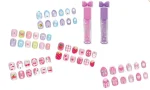 Hot Focus Glamour Days Manicure and Lip Care Set – 5 Press-On Nail Sets and 2 Glitter Lip Glosses for Girls, Ages 5+ - view 7