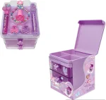 Hot Focus My Beauty Space Kids Beauty Set with Lip Gloss, Nail Polish and Accessories in Pink Storage Box for Girls, Ages 5+