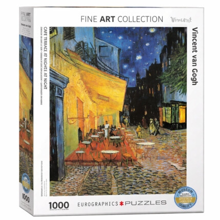 EuroGraphics Café Terrace at Night by Vincent van Gogh 1000-Piece Jigsaw Puzzle – Finished Size 19.25 x 26.5 Inches