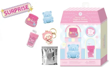 Hot Focus Sweet & Magical Beauty Mystery Set – Two Lip Balms, Lip Gloss and Blind Bag Keychain for Girls, Ages 5+ - view 2