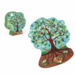 Scratch Europe Bird Tree Contour Puzzle 59 Pcs – Jigsaw Puzzle, FSC Cardboard, Soy-Based Ink, Ages 4+