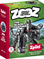 Zpiiel ZooZ – The Black Panther, Buildable Animal Figure Building Toy, Black, for Kids