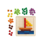 PlanToys 100 Counting Cubes – Unit Plus Series Colorful Math Cubes Set with 20 Playing Cards for Kids - view 2