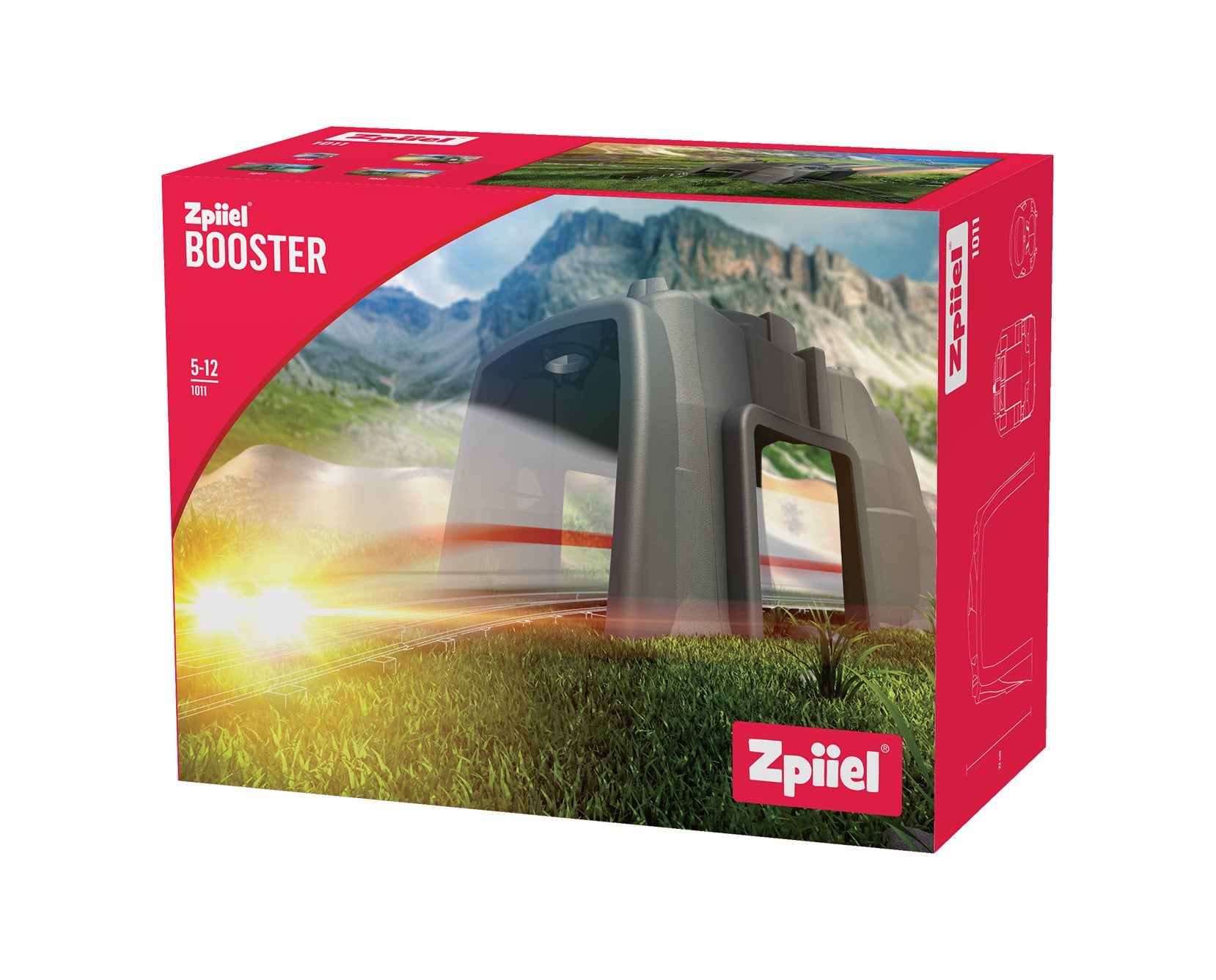 1011.jpg Zpiiel Booster Tunnel with Crosses – Building Set for Toy Cars, Trains and Animal Figures, for Kids