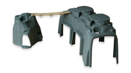 Zpiiel Booster 1013 – Large Tunnel and Mountain with Long Bridge Building Set, Two Cars Can Race Side by Side, for Kids - vie