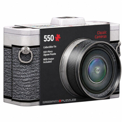 EuroGraphics Classic Cameras 550-Piece Jigsaw Puzzle in Collectible Tin – Vintage Cameras Artwork - view 2