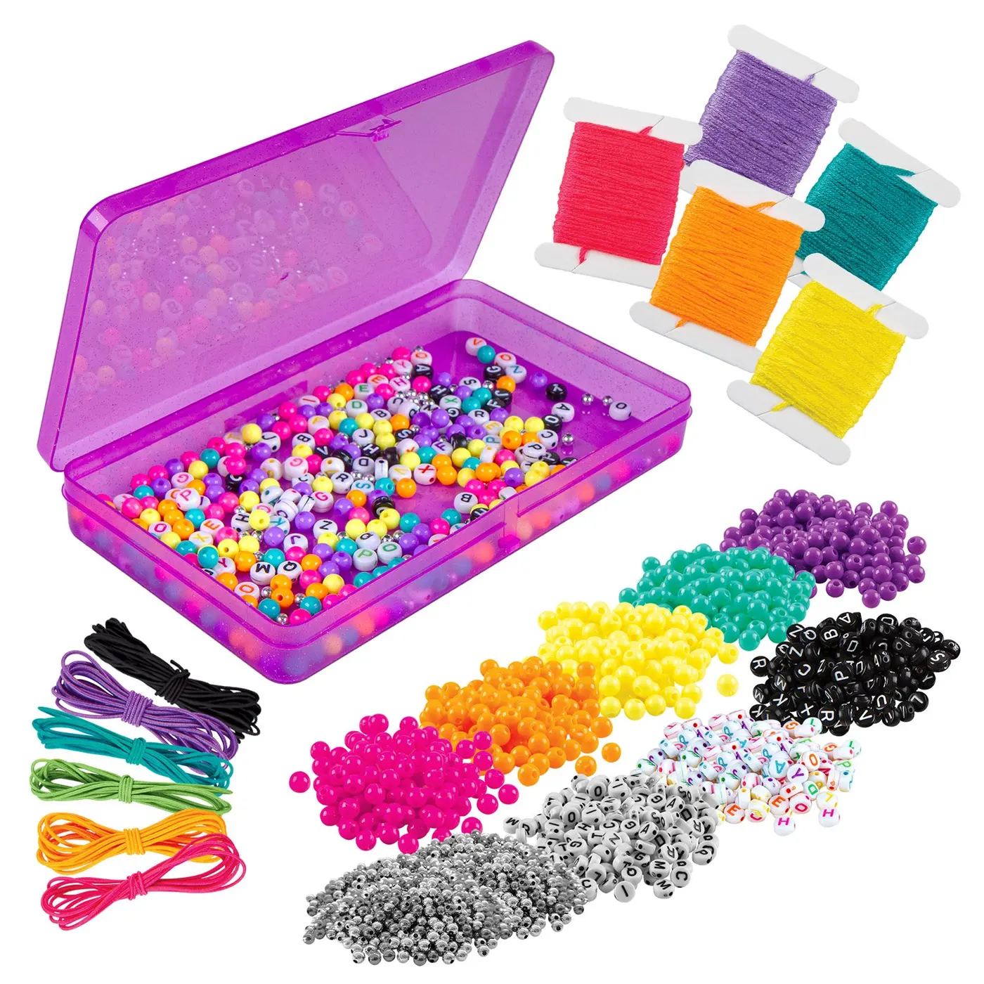 12381_5.webp Fashion Angels Tell Your Story 1500+ Alphabet Bead Jewellery Design Kit – Name and Message Bracelets for Girls, Ages 8+ - vie