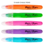 Fashion Angels Hair Chox 5-Pack Temporary Hair Chalk Pens for Girls – 5 Colours, Easy to Apply and Wash Off, Ages 8+ - view 1