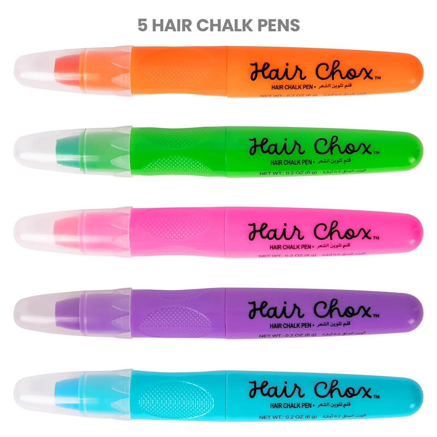 12585_4.webp Fashion Angels Hair Chox 5-Pack Temporary Hair Chalk Pens for Girls – 5 Colours, Easy to Apply and Wash Off, Ages 8+ - view 1