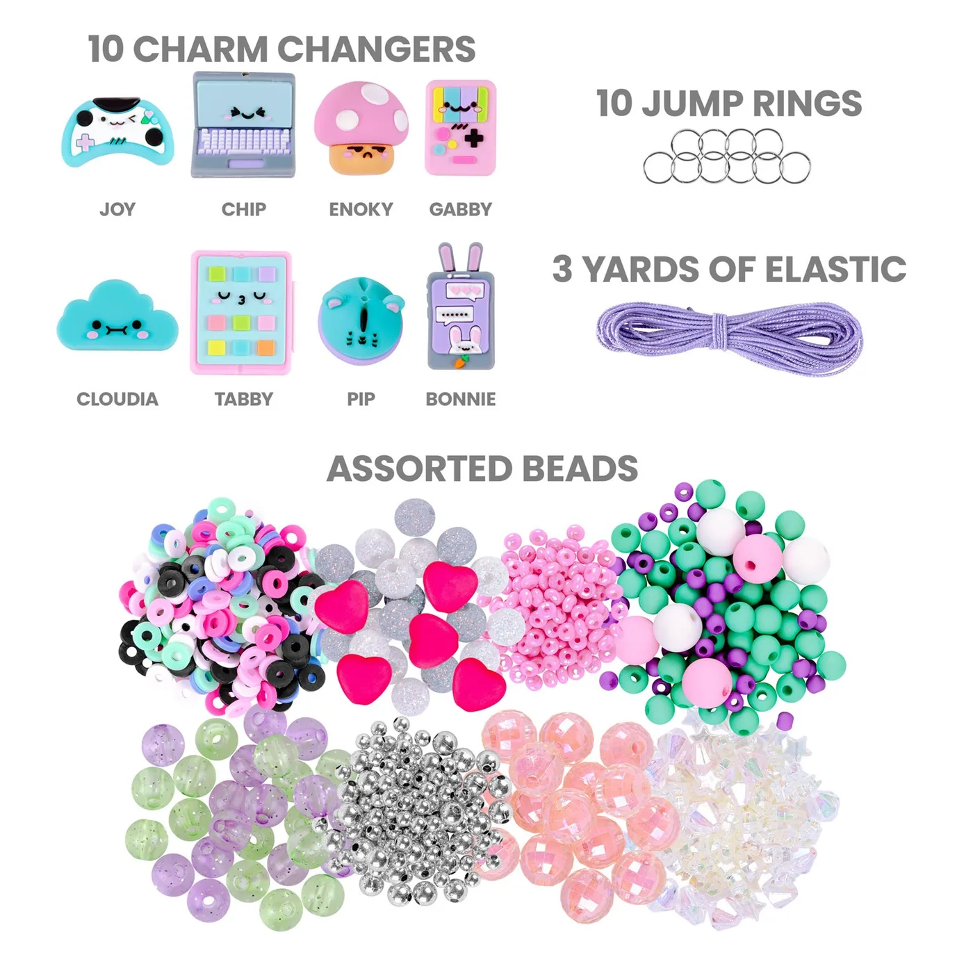 13482-V2_4.webp Fashion Angels Charm Changers Tech Team Jewellery Making Kit – Tech-Inspired Charm Beads for Girls, Ages 8+ - view 15