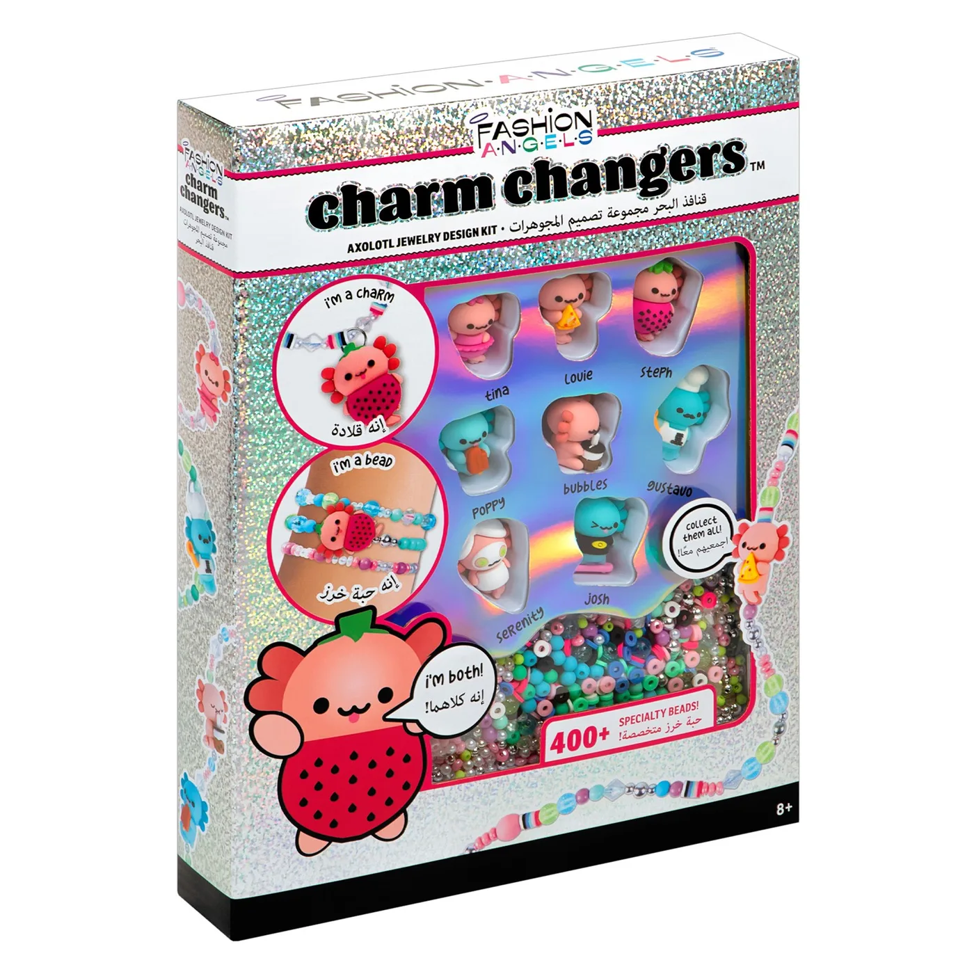 13502-V2_3.webp Fashion Angels Charm Changers Axolotl League Jewellery Making Kit – Axolotl-Inspired Charm Beads for Girls, Ages 8+ - view 14