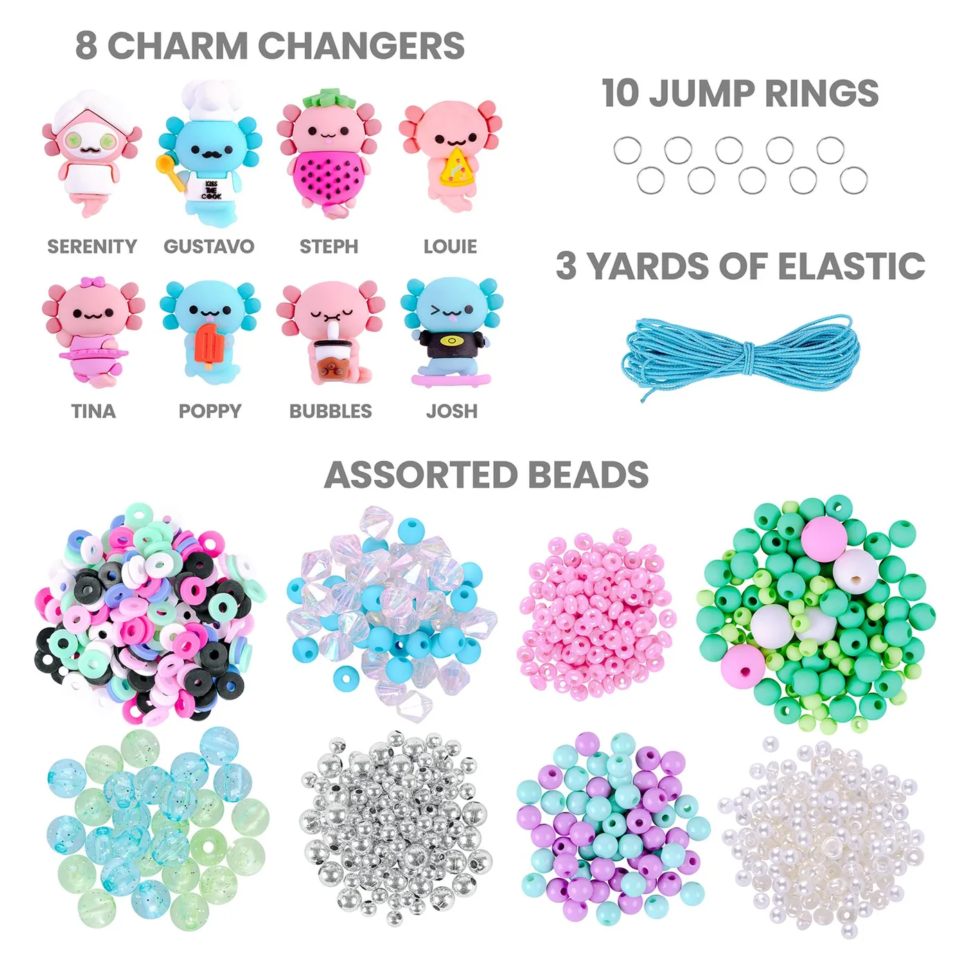 13502-V2_4.webp Fashion Angels Charm Changers Axolotl League Jewellery Making Kit – Axolotl-Inspired Charm Beads for Girls, Ages 8+ - view 15