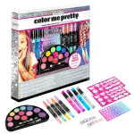 Fashion Angels Color Me Pretty Makeup, Hair and Body Art Kit – Hair Chalks, Sparkle Tattoo Ink Pens, Face Gems, Ages 8+ - vie