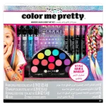 Fashion Angels Color Me Pretty Makeup, Hair and Body Art Kit – Hair Chalks, Sparkle Tattoo Ink Pens, Face Gems, Ages 8+ - vie