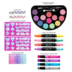 Fashion Angels Color Me Pretty Makeup, Hair and Body Art Kit – Hair Chalks, Sparkle Tattoo Ink Pens, Face Gems, Ages 8+ - vie