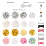 Fashion Angels Luxe Life Pretty Pearl Bead Kit – 16 Types of Beads, Bow Rings and Charms for Girls, Ages 8+ - view 16