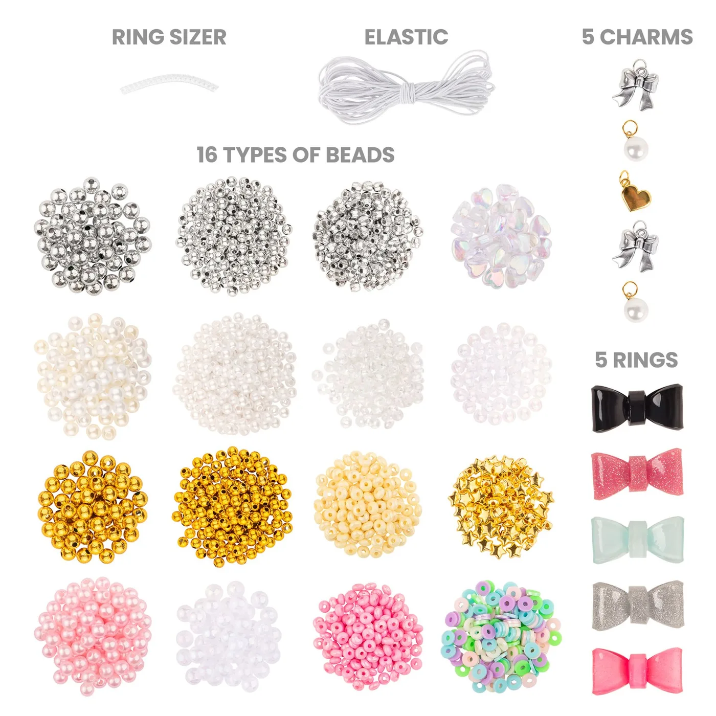 13543_4.webp Fashion Angels Luxe Life Pretty Pearl Bead Kit – 16 Types of Beads, Bow Rings and Charms for Girls, Ages 8+ - view 15