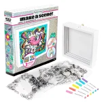 Fashion Angels Make a Scene! DIY 3D Shadowbox Kit – 3 Interchangeable Colouring Scenes for Girls, Ages 8+ - view 16