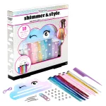 Fashion Angels Shimmer & Style Tinsel Hair Styling Kit – Hair Tinsel Extensions, Gems and Tools for Girls, Ages 8+ - view 16