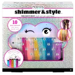 Fashion Angels Shimmer & Style Tinsel Hair Styling Kit – Hair Tinsel Extensions, Gems and Tools for Girls, Ages 8+ - view 16