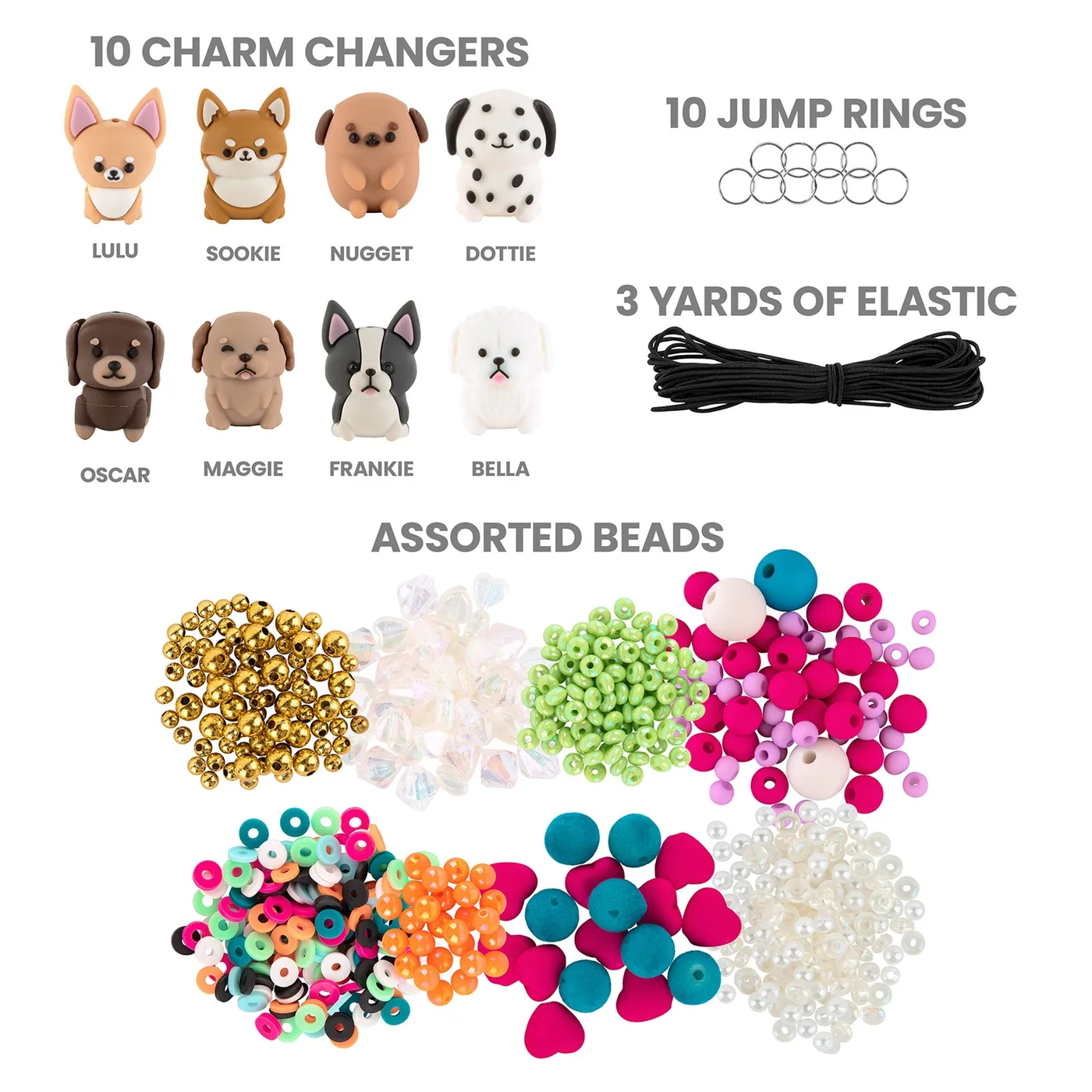13590-V2_5.webp Fashion Angels Charm Changers Puppy Camp Jewellery Making Kit – Puppy-Inspired Charm Beads for Girls, Ages 8+ - view 16