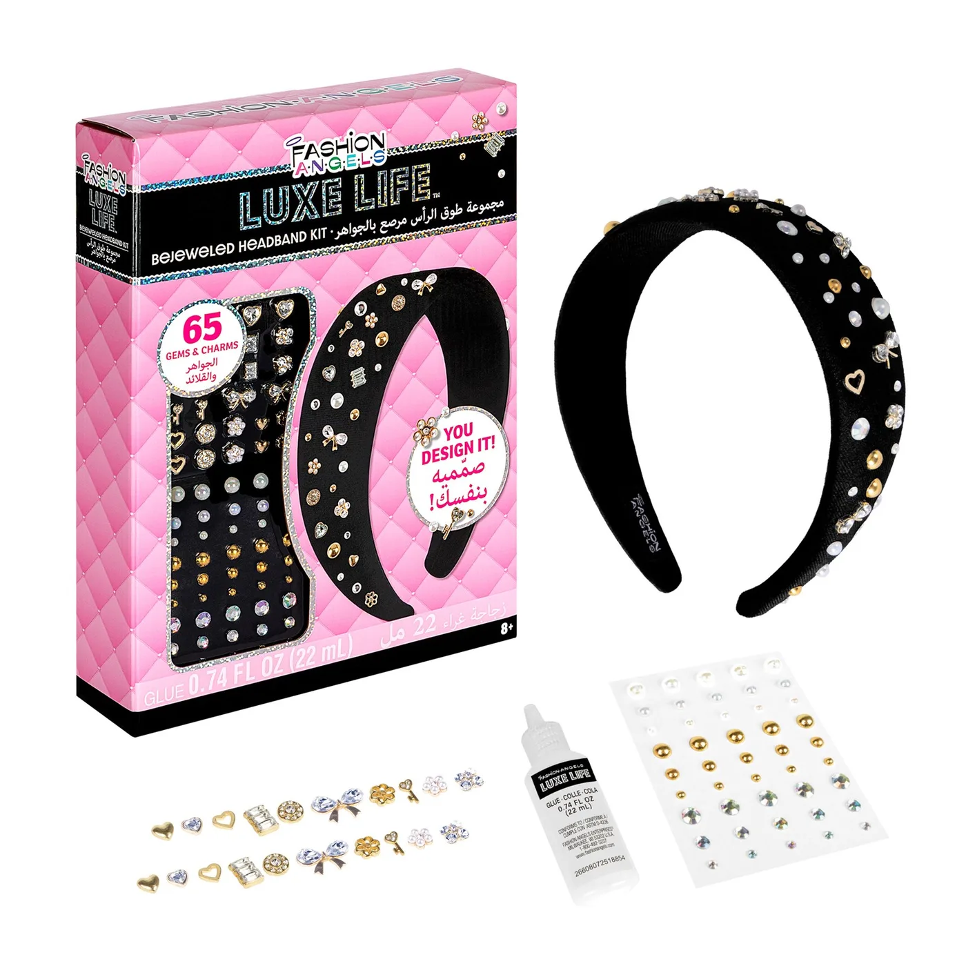 13735_1.webp Fashion Angels Luxe Life Bejeweled Headband Kit – Make 2 Headbands with Gems, Pearls and Charms for Girls, Ages 8+ - view 12