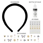 Fashion Angels Luxe Life Bejeweled Headband Kit – Make 2 Headbands with Gems, Pearls and Charms for Girls, Ages 8+ - view 15