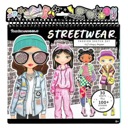 Fashion Angels Streetwear Fashion Design Sketch Portfolio – Fashion Sketchbook Set for Girls, Ages 8+ - view 2
