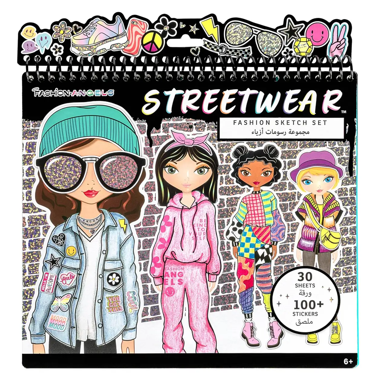 13740_2.webp Fashion Angels Streetwear Fashion Design Sketch Portfolio – Fashion Sketchbook Set for Girls, Ages 8+ - view 13