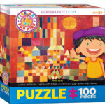 EuroGraphics Castle and Sun by Paul Klee – 100-Piece Jigsaw Puzzle for Kids