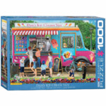 EuroGraphics Dans Ice Cream Van 1000-Piece Jigsaw Puzzle – Blue, Recycled Board, Finished Size 19.25 x 26.5 Inches - view 4