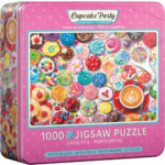 EuroGraphics Cupcake Party 1000-Piece Jigsaw Puzzle in Collectible Tin – Decorated Cupcakes Artwork