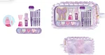 Hot Focus Beauty In Trendz Kids Makeup Kit – Scented Heart Eyeshadow Palette, Peel-Off Nail Polish, Lip Gloss and 5 Glitter B