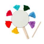 PlanToys Tabl Drum – Sustainable Musical Instrument Toy from Recycled Wood and Natural Rubber, Ages 3+ - view 2