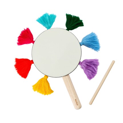 PlanToys Tabl Drum – Sustainable Musical Instrument Toy from Recycled Wood and Natural Rubber, Ages 3+ - view 2