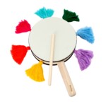 PlanToys Tabl Drum – Sustainable Musical Instrument Toy from Recycled Wood and Natural Rubber, Ages 3+