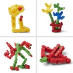 Zpiiel MakerZ 120 – 120-Element Open-Ended Building Set in Red, Yellow, Blue and Green for Kids - view 3