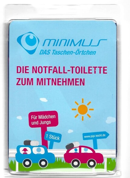 Minimus Toilet in a Bag – Disposable Emergency Portable Urinal Bundle, 10 Pieces for Kids, Ages 2+ - view 2